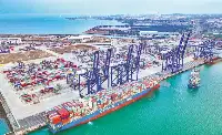 洋浦國際集裝箱碼頭加大創新力度，打造區域國際集裝箱樞紐港
