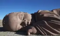 沙漠出現一“巨嬰”，沉睡了將近兩年，遊客表示很心疼！