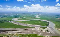 四川與甘肅交界處，黃河不遠千里來與白河相會，約會現場畫面太美