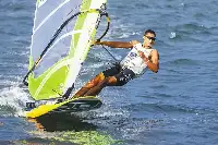 畢焜獲男子帆板RS:X級比賽冠軍系第十四届全運會海南代表團第一枚金牌