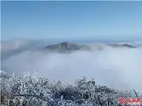 【組圖】三明市泰寧縣峨眉峰雷達站現霧凇美景