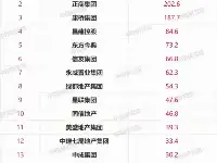 河南省1～8月本土房企銷售業績TOP20公佈｜榜單