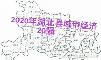 2020年湖北縣市域區經濟排名對比（前20强）